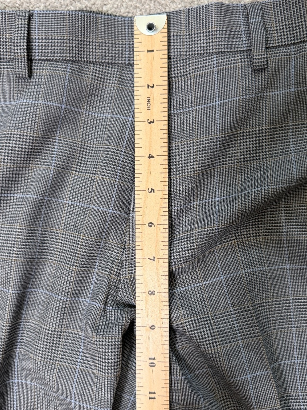J Crew Ludlow Slim Glen Plaid Grey Dress Pants 31x32 EUC - Picture 12 of 14